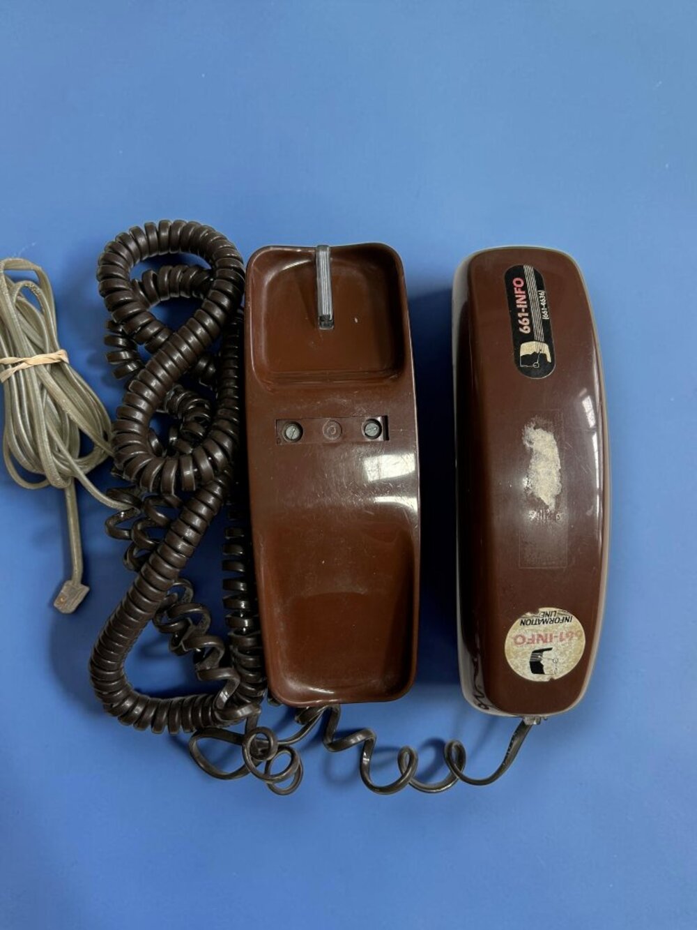 Vintage Western Electric Trimline Brown Push Button Telephone UNTESTED/PARTS